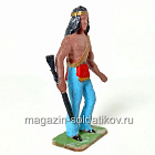 солдатик из твердого пластика Индеец, Польша (704-1115/2) (704-1115/2)