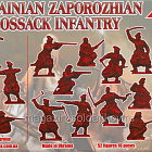 Солдатики из пластика Ukrainian Zaporozhian Cossacks infantry. 17 cent (1/72) Red Box (RB72143) (RB72143)