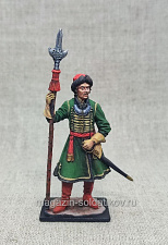 Миниатюра из олова Обер-офицер Перображенкского полка Нарва, 54 мм, Студия Большой полк - фото