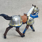 Рыцарский конь в синих доспехах Papo 2006 (053-394) (053-394)
