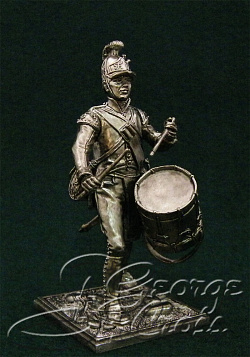 Сборная миниатюра из металла Барабанщик. Австро-Венгрия. 54 мм, Россия (5672KIT) (5672KIT)