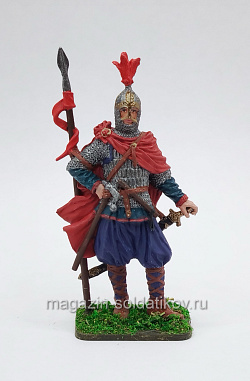 Знатный дружинник-конник. Русь, X век,, 54 мм, Soldanir (QF0472) (QF0472)