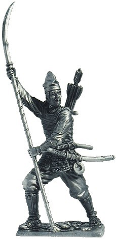 Миниатюра из металла 173. Асигару, Япония, 1500-1600 гг. EK Castings
