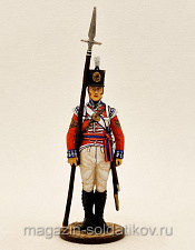 Миниатюра из олова Сержант пехотных полков. Великобритания 1808-15 гг, Студия Большой полк - фото