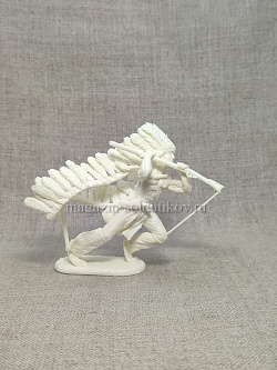 Сборная миниатюра из смолы Индейский воин в рукопашной 1/24 Alex-Moscow (AM232) (AM232)