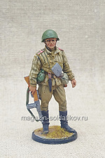 Старший сержант пехоты Красной Армии 1943-45 гг. , 54мм, Красный фронт, 54 мм - фото