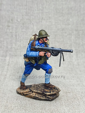Французский солдат с пулемётом Шоша, 54 мм, Студия Большой полк - фото