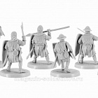 Сборная миниатюра из смолы Крестоносцы, набор №2, 8 фигур, 28 мм, V&V miniatures