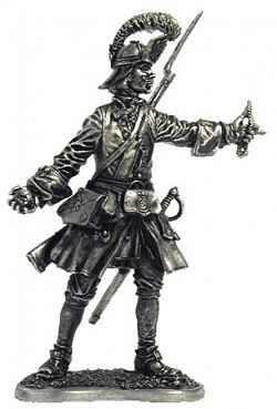 Миниатюра из металла 081. Русский гренадер, 1720 г. EK Castings