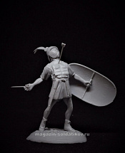 Сборная миниатюра из смолы Раненый римский легионер, III век до н.э., 54 мм, TRILOKA miniatures - фото