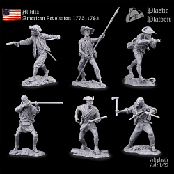Солдатики из пластика Американская милиция, 1:32 Plastic Platoon