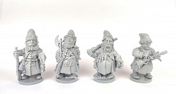 Фигурки из смолы Стрельцы, набор из 4 фигурок, 50 мм, Баталия миниатюра
