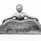 Миниатюра из олова 547 РТ Девушка на кресле, 54 мм, Ратник (547-РТ) (547-РТ)