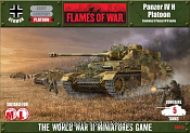 Сборная модель из пластика Panzer IV H Platoon (15мм) Flames of War - фото