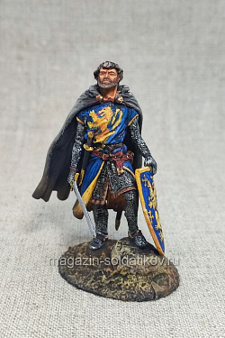 Миниатюра из олова Шведский рыцарь, XIII в, 54 мм, Студия Большой полк (ИЛ2346.11.01.54) (ИЛ2346.11.01.54)