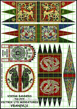 Декали для флагов викингов, 28 мм, Victrix (VBAN(VL)1) (VBAN(VL)1)