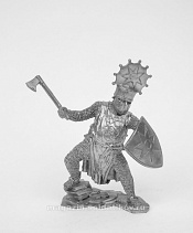 Миниатюра из олова Германский рыцарь, XII-XIII вв. 54 мм, Солдатики Публия - фото
