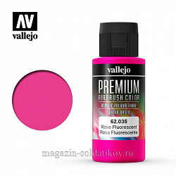 Краска акрил-уретановая Vallejo Premium, розовая флуор. 60 мл, Vallejo Premium