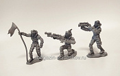 Солдатики из пластика Набор солдатиков «Космопроходцы №5» (3 шт) Биплант - фото