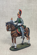 Миниатюра из олова Трубач драгунского полка 1812 г., 54 мм, Студия Большой полк - фото