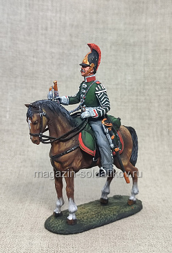 Миниатюра из олова Трубач драгунского полка 1812 г., 54 мм, Студия Большой полк (ИЛ2776.12.02.54) (ИЛ2776.12.02.54)