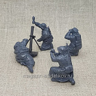 Солдатики из пластика German Mortar Team (winter uniform) 1/32, Mars (32051) (32051)