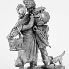 Миниатюра из олова 608 РТ Крестьянка и гренадер старой гвардии. 1812 г. 54 мм, Ратник