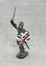 Миниатюра из олова Сэр Хью Калви Англия, вторая половина XIV века, 54 мм, Студия Большой полк - фото