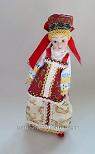 КНК002 Кукла в летнем костюме Костромской губернии №02