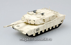 Масштабная модель в сборе и окраске Танк М1А1 «Абрамс» в Кувейте 1991 г. 1:72 Easy Model (35030) (35030)