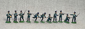 Солдатики из пластика Ирландский полк в бою - набор 10 шт.., Звезда - фото
