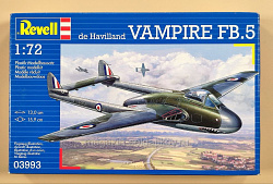 Сборная модель из пластика RV 03993-Самолет Vampire Mk.I Королевские ВВС (1:72) Revell (Q445-214) (Q445-214 )