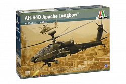 Сборная модель из пластика ИТ Вертолет AH-64D APACHE LONGBOW (1/48) Italeri