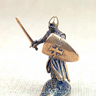 Миниатюра из бронзы 1187 204 Рыцарь тамплиер с мечом (конверсия), 40 мм, Седьмая миниатюра