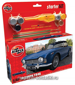 Сборная модель из пластика А Автомобиль TRIUMPH TR4 (1/32) Airfix (50092) (50092)