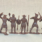 Солдатики из пластика Викинги, набор из 8 фигур, 65 мм АРК моделс