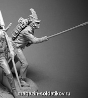Сборная фигура из металла Сержант британских пехотныъ полков, 1812-15, 54мм, V.Danilov - фото