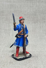 Миниатюра из олова Фузелер Семеновскогоо полка Нарва, 54 мм, Студия Большой полк - фото