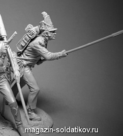 Сборная фигура из металла Сержант британских пехотныъ полков, 1812-15, 54мм, V.Danilov