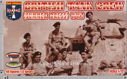 Солдатики из пластика Без уп. British Tank Crew (Summer Dress) (1/72) Orion