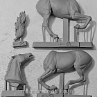 Сборная миниатюра из смолы Лошадь №27, 54 мм, Chronos miniatures (CHM-54372) (CHM-54372)