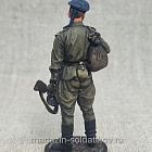 Миниатюра из олова Морской пехотинец с автоматом 1943-45 гг., 54 мм, Студия Большой полк (ИЛ2375.14.01.54) (ИЛ2375.14.01.54 )