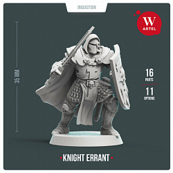 Сборные фигуры из смолы Knight Errant, 28 мм, Артель авторской миниатюры «W»