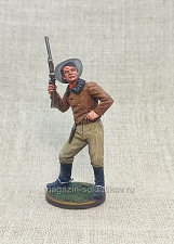 Миниатюра из олова Ковбой, 54 мм, Студия Большой полк - фото