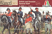 Солдатики из пластика ИТ Набор солдатиков «Британский и прусский генеральный штаб» (1/72) Italeri - фото