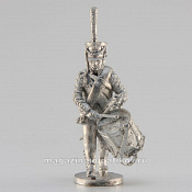 Сборная миниатюра из смолы Батальонный барабанщик гренадёрского полка, идущий, 28 мм, Аванпост - фото