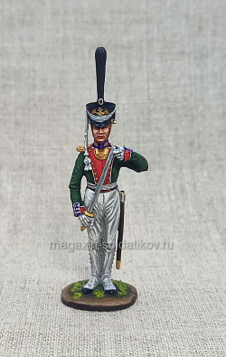 Миниатюра из олова Офицер гвардейской пехоты, Россия 1825 г., 54 мм, Студия Большой полк (ИЛ1423.12.02.54) (ИЛ1423.12.02.54)