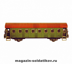 Сборная модель из картона «Пассажирский вагон». (Эпоха II). , 1/87 Умбум (287) (287)