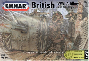 EM 7202 British WWI Artillery with 18pdr Gun, 1:72, Emhar