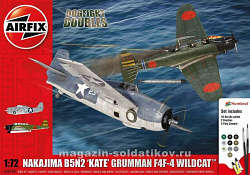 Сборная модель из пластика А Самолет Nakajima B5N2 'Kate' Grumman (1:72) Airfix (50169) (50169)